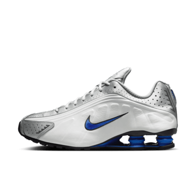 Nike shox white and blue online